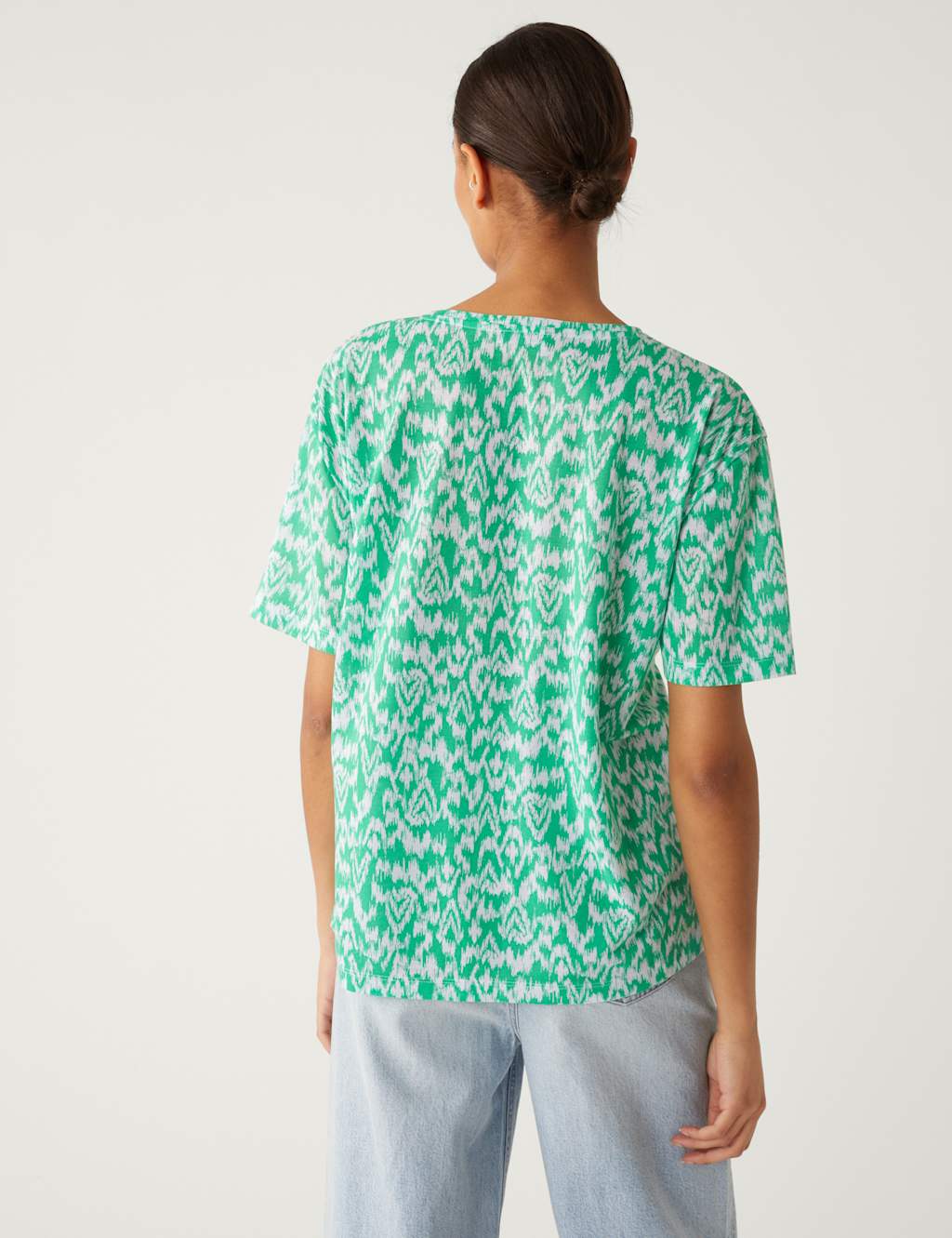 Printed Crew Neck Relaxed T-Shirt image 5