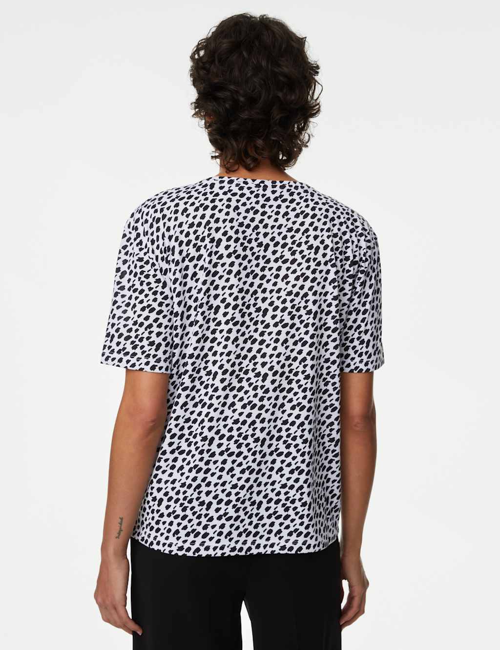 Printed Crew Neck Relaxed T-Shirt image 4