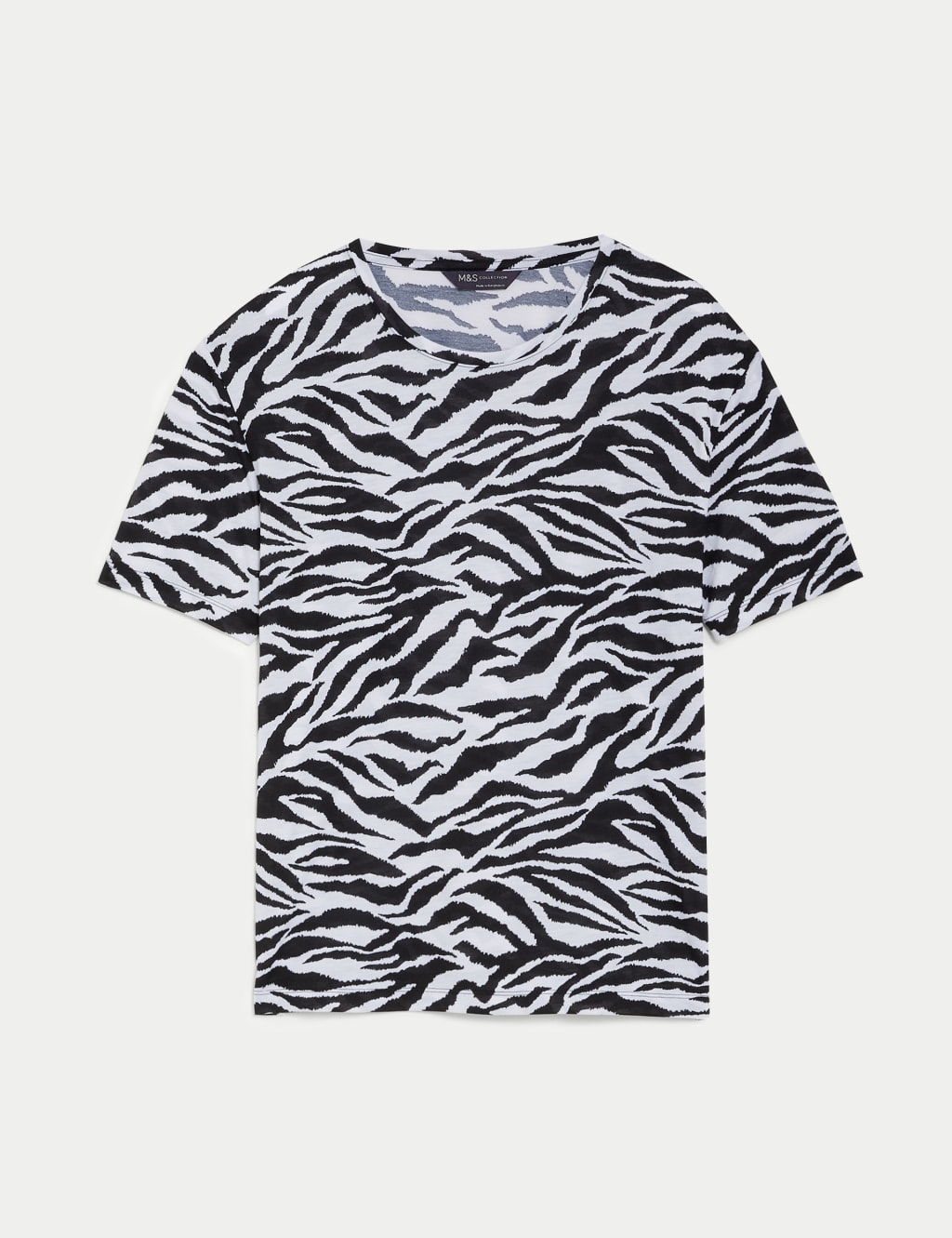 Printed Crew Neck Relaxed T-Shirt image 2