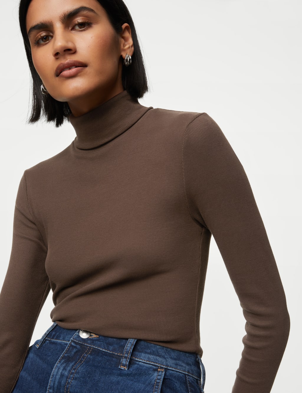 Cotton Rich Ribbed Top image 3
