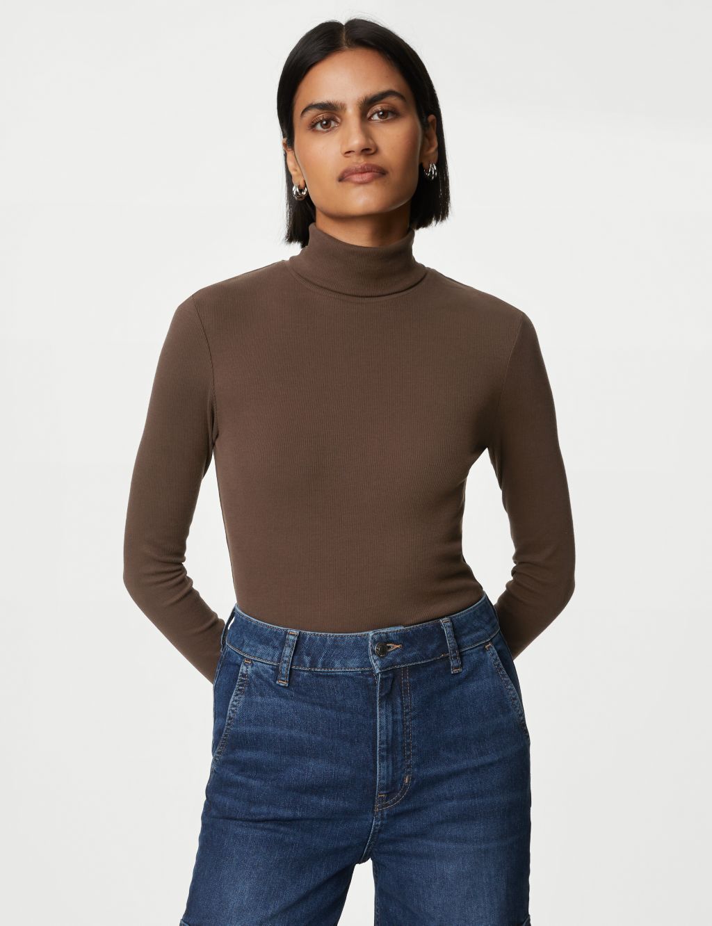 Cotton Rich Ribbed Top image 4