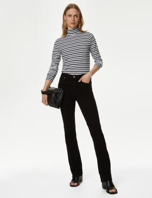 Cotton Rich Striped Slim Fit Top