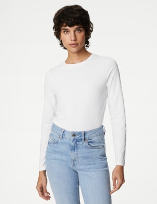 Cotton Rich Slim Fit Top