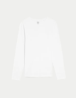 Cotton Rich Slim Fit Top
