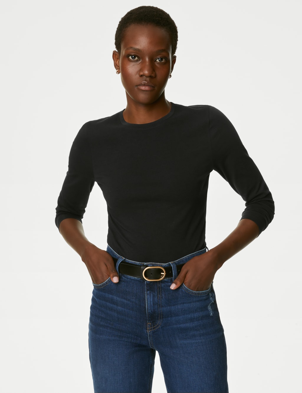 Cotton Rich Slim Fit Top image 4