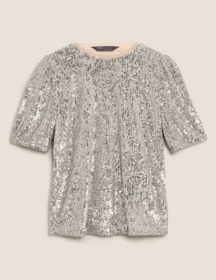 m&s evening tops