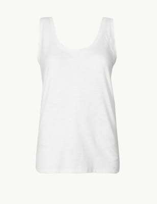 Debardeur Flamme Coupe Droite A Decollete Rond