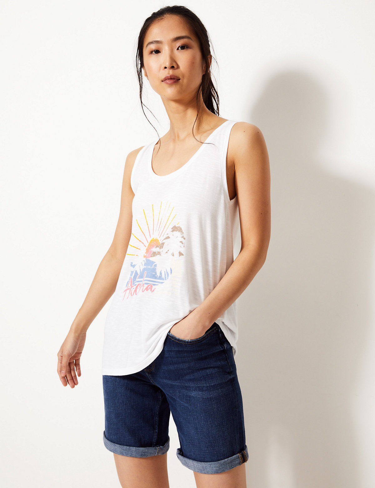 Aloha Relaxed Fit Vest Top