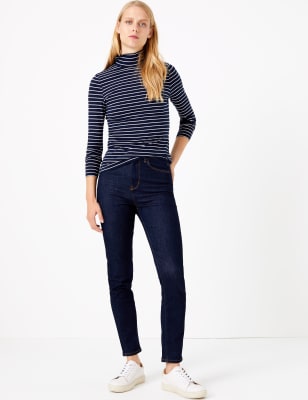 T-shirt &agrave; col polo et rayures