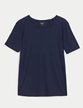 Bequemes Kurzarm-T-Shirt