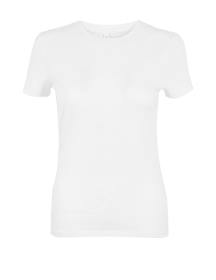 

M&S Collection Camiseta ajustada de algodónWomens - White, White