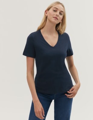 T shirt women's v neck new arrivals