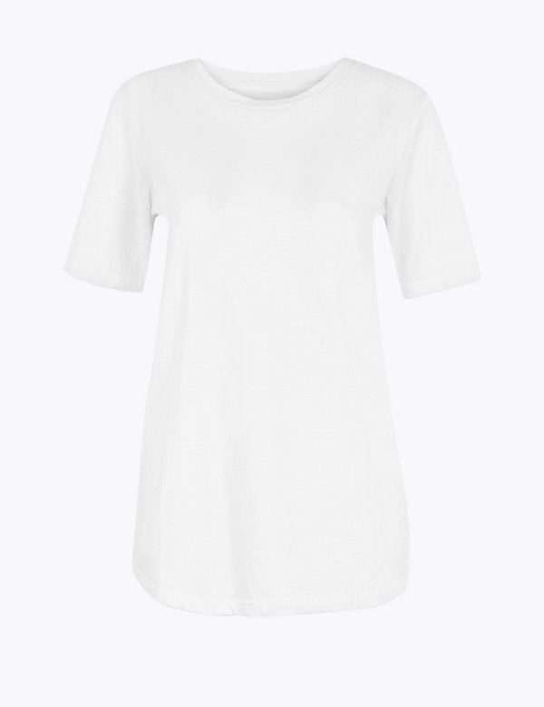 Pure Cotton Straight Fit T-Shirt