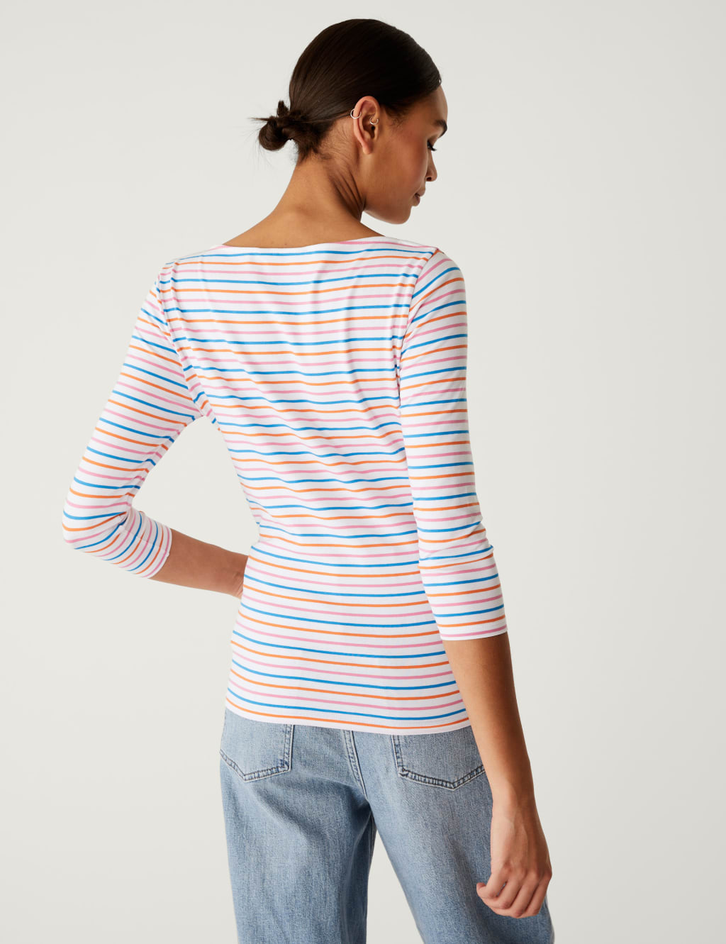 Cotton Rich Striped Slim Fit T-Shirt image 4