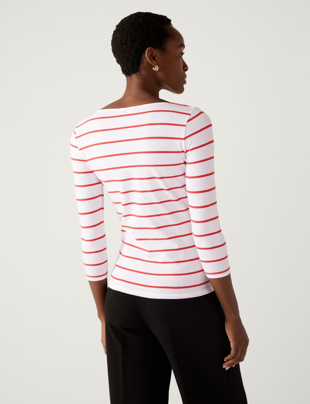 Cotton Rich Striped Slim Fit T-Shirt image 3