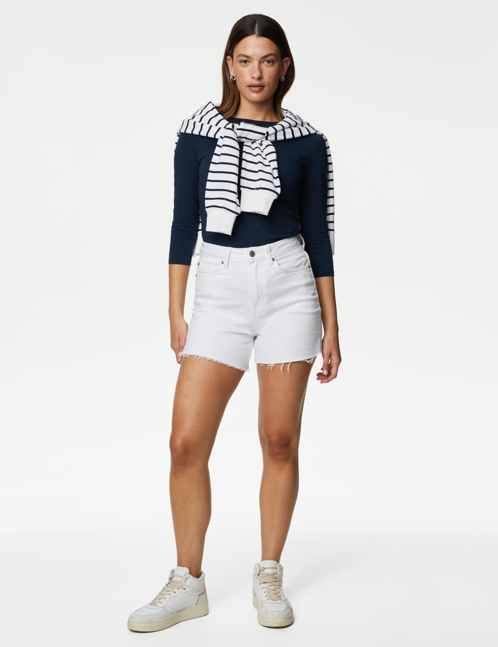 Cotton Rich Slim Fit 3/4 Sleeve T-Shirt image 1