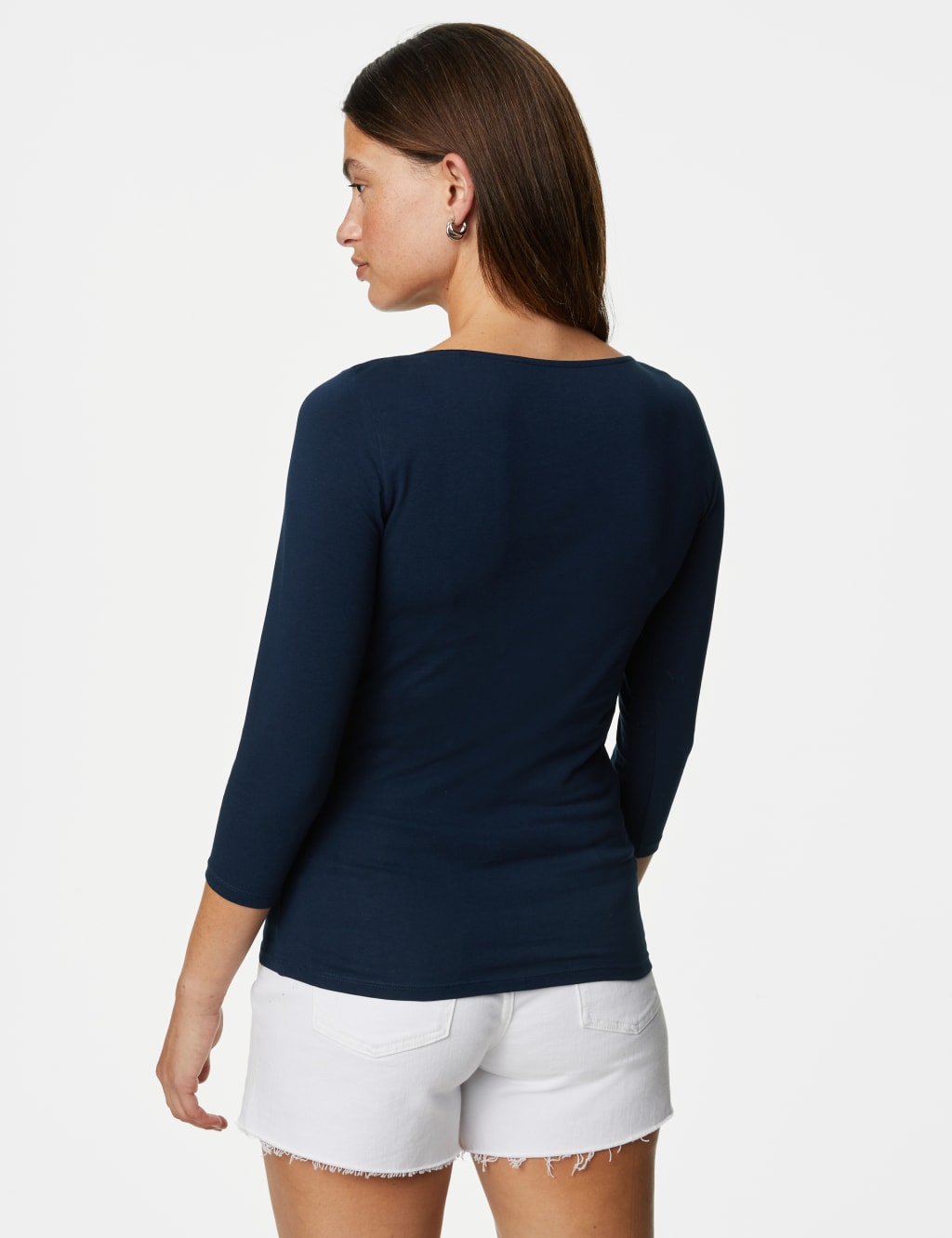 navy blue long sleeve shirt for women