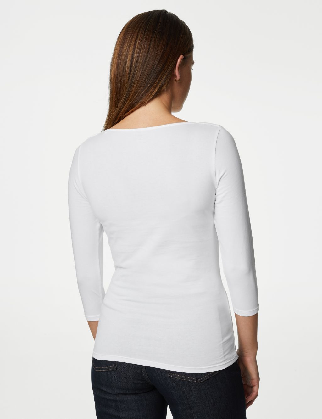 Cotton Rich Slim Fit 3/4 Sleeve T-Shirt image 5