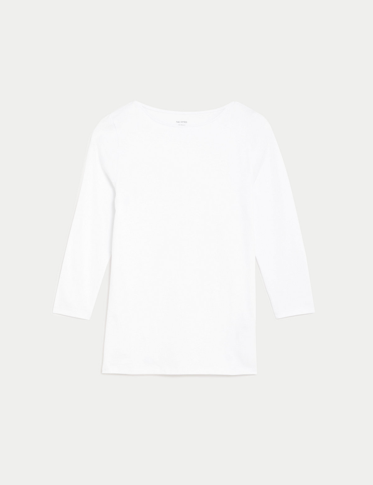 Cotton Rich Slim Fit 3/4 Sleeve T-Shirt
