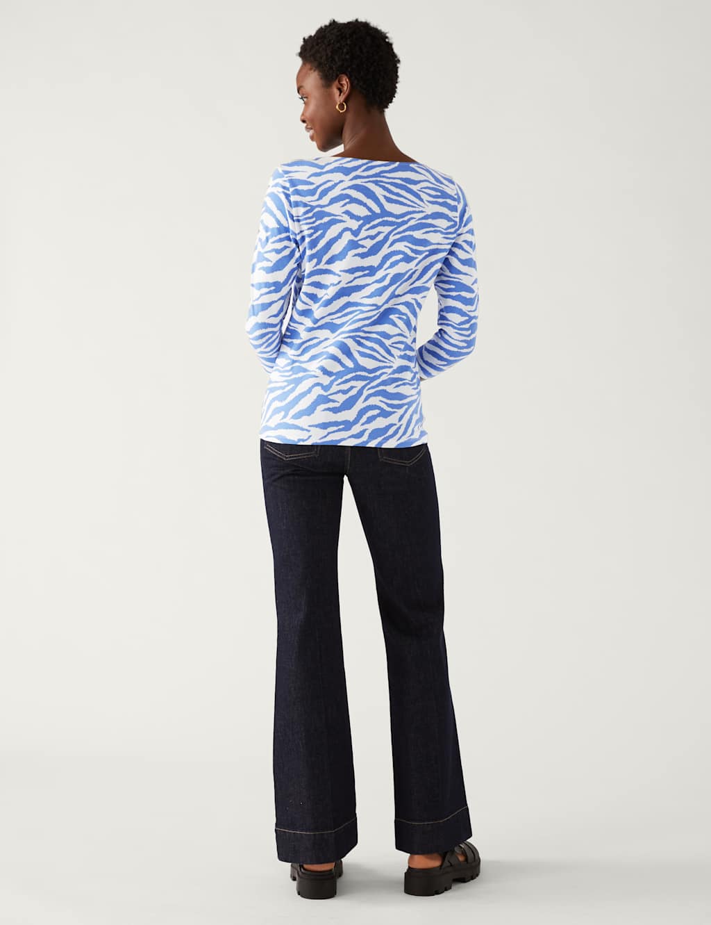 Cotton Rich Printed Slim Fit Top image 4