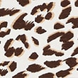 Cotton Rich Printed Slim Fit Top - brownmix