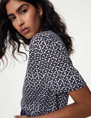 

M&S Collection Camiseta informal estampadaWomens - Grey Mix, Grey Mix