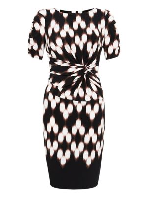 Twist Waist Ikat Print Shift Dress | M&S Collection | M&S