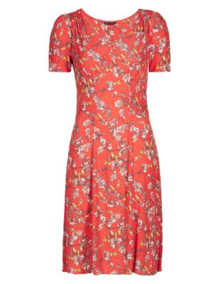 Floral Fit & Flare Dress | M&S Collection | M&S