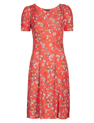 Floral Fit & Flare Dress | M&S Collection | M&S