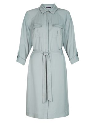 Twiggy for M&S Collection Belted Shirt Dress | Twiggy | M&S