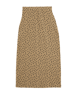 

Womens M&S Collection Maxi-Glockenrock aus Jersey mit Tiermuster - Spice Mix, Spice Mix