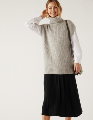 Jersey Midi Circle Skirt