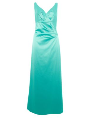 Crossover V-Neck Pleated Maxi Dress ONLINE ONLY | M&S