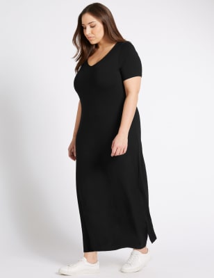 PLUS Short Sleeve Maxi Dress | M&S Collection | M&S