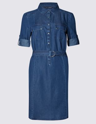 Belted Shirt Dress | M&S Collection | M&S