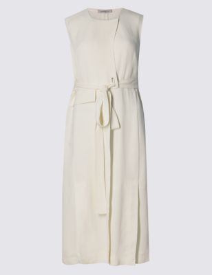 Sleeveless Belted Wrap Dress | Limited Edition | M&S