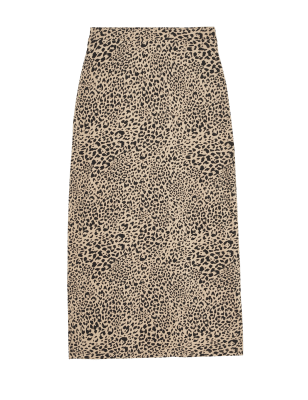 

Womens M&S Collection Jersey Animal Print Maxi Skirt - Natural Mix, Natural Mix