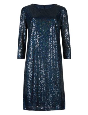 Sequin Embellished Shift Dress | M&S Collection | M&S