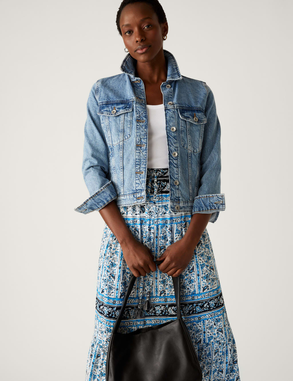 Printed Maxi Tiered Skirt image 3