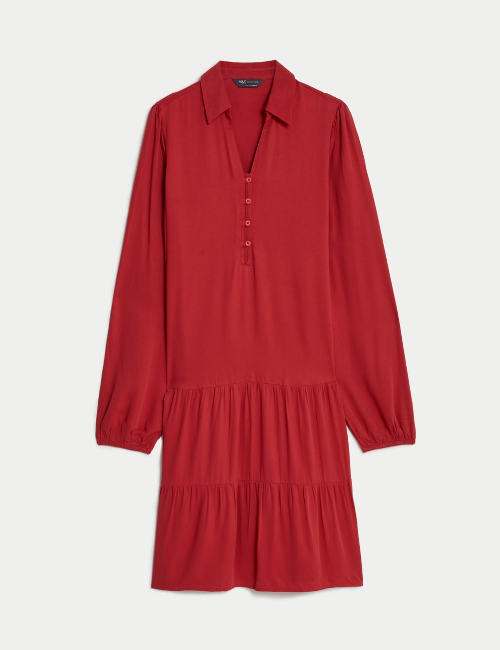 V-Neck Knee Length Tiered Dress image 2