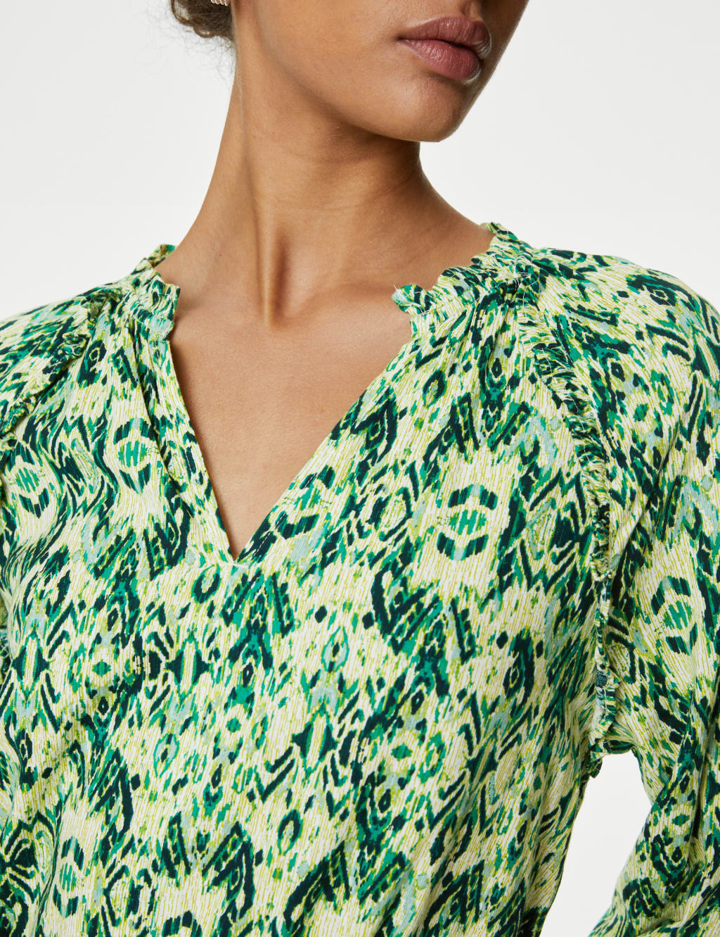 Cotton Rich Printed Mini Waisted Dress image 3
