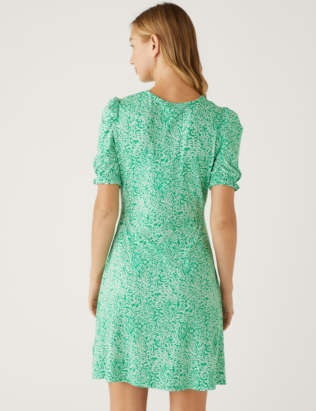 Jersey Printed Mini Skater Dress image 4