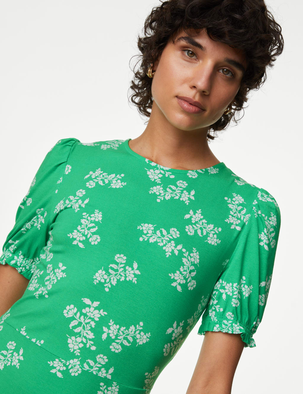 Jersey Printed Mini Skater Dress image 3