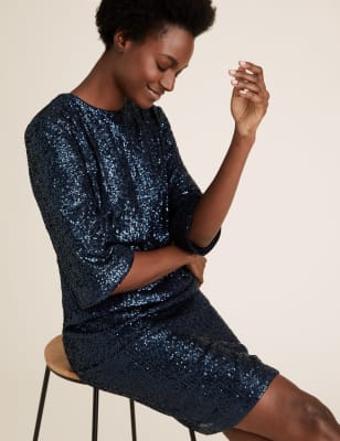 marks and spencer black evening tops