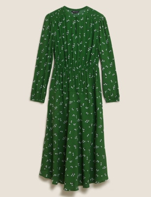 m&s green dress