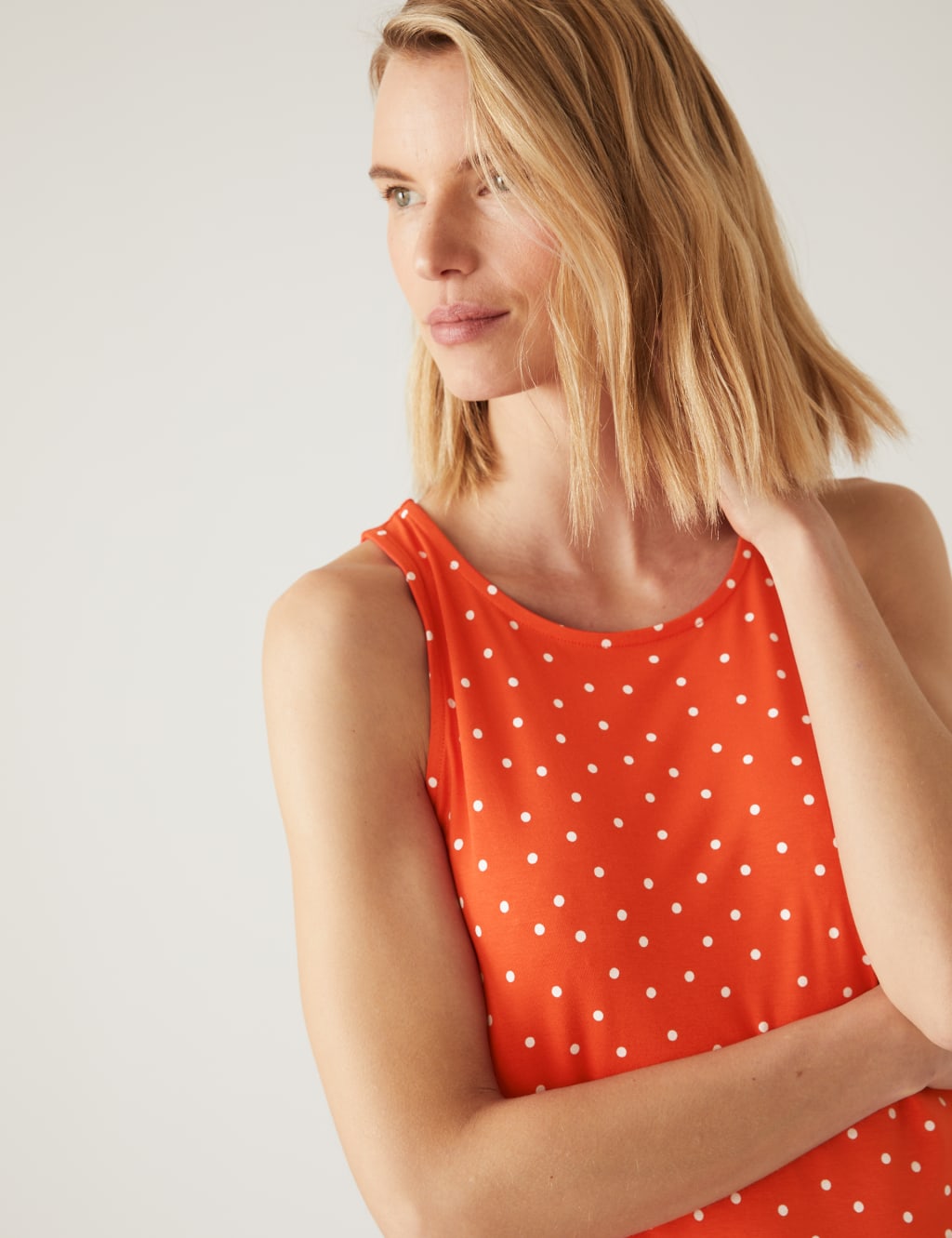 Jersey Printed Mini Swing Dress image 3