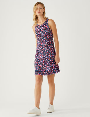 

M&S Collection Minivestido holgado de punto estampadoWomens - Multi, Multi