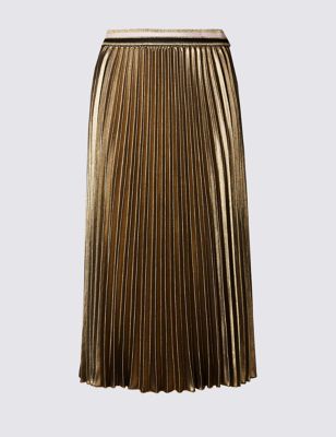 Pleated Midi Skirt | M&S Collection | M&S
