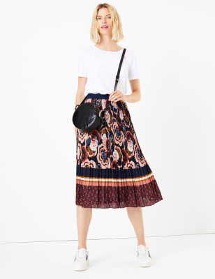 marks and spencer midi skirt