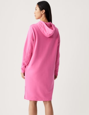 Hooded jersey hot sale dress